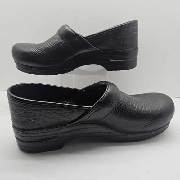 Dansko Men's 11.5-12 45 Pro Professional Black Leather Clogs Shoes Work - Picture 3 of 9